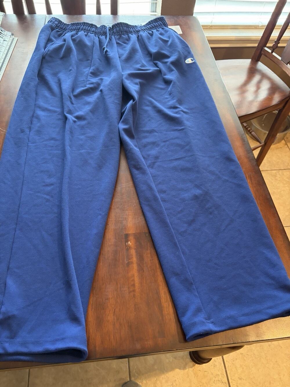 Champion Men’s XXL Blue Loose Fit Sweatpants Joggers Drawstring NWT